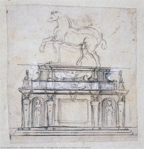 Design for a statue of Henry II of France