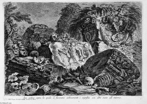 Ancient Altar, With Other Ruins — Giovanni Battista Piranesi