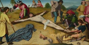 Christ Nailed To The Cross — Gerard David, Early Netherlandish Renaissance