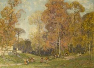 Landscape With Figures — Alfred East