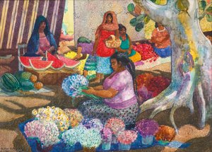 Oaxaca Market — Millard Sheets