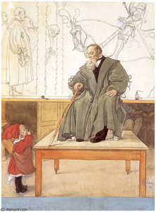 Abuelo Con Esborjn — Carl Larsson