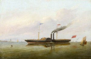 The Paddle Steamer 'blenheim' On Passage — Joseph Semple
