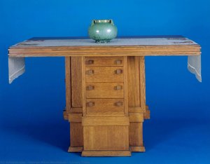 Library Table — George Mann Niedecken, Arts & Crafts