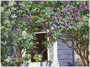 At The Window — Pyotr Konchalovsky