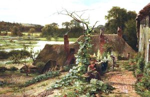 An English Cottage Home — James Aumonier