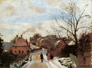 Lower Norwood — Camille Pissarro, Impressionism Landscape