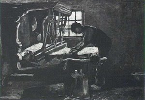 Weaver Arranging Threads — Vincent Willem Van Gogh, Post-impressionism