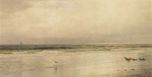 Low Tide On The Jersey Coast — William Trost Richards