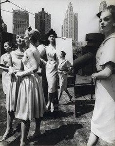 Evelyn, Isabella, Nina And Mirrors, New York — William Klein