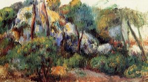Purple Landscape — Pierre-auguste Renoir, Impressionist Landscape
