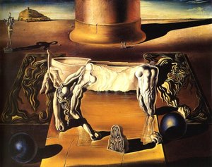 Paranoiac Woman-horse (invisible Sleeping Woman, Lion, Horse) — Сальвадор Дали, Surrealism