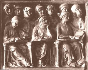 Students, Detail Of The Tomb Of Giovanni Da Legnano — Jacobello Dalle Masegne