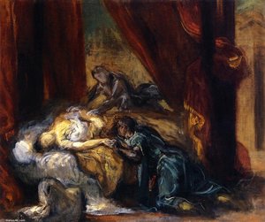 Die Tod Des Desdemona — Eugène Delacroix, Romanticism