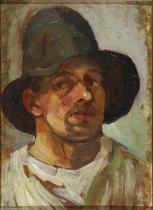 Self Portrait With Hat — Theo Van Doesburg