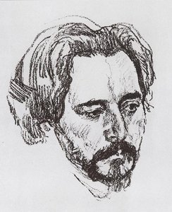 Portrait Of L.n. Andreev — Valentin Alexandrovich Serov