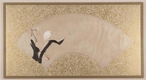 Egret On Tree Stump — Shibata Zeshin