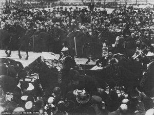 Nicholas II, Tsar of Russia, on a visit to Paris