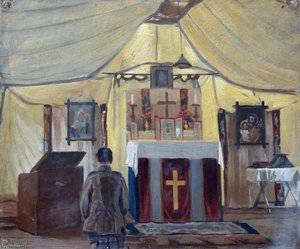 The Church Of England Tent, 39th Stationary Hospital, Ascq, September 1919 — John Hodgson Lobley