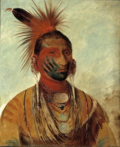 Wash Ka Mon Ya, Fast Dancer, A Warrior — George Catlin, American Frontier Art