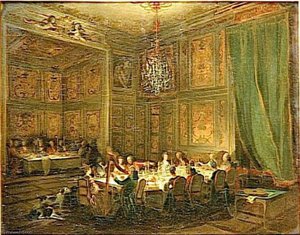 SOUPER DU PRINCE DE CONTI AU TEMPLE 1766