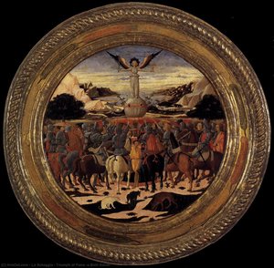 Triumph Of Fame (a Birth Salver) — Lo Scheggia, Early Renaissance