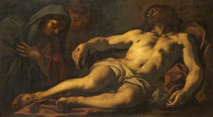 The Dead Christ, with the Madonna and Saint John the Evangelist