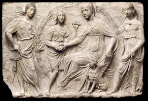 St Bridget of Sweden Receiving the Rule of Her Order
