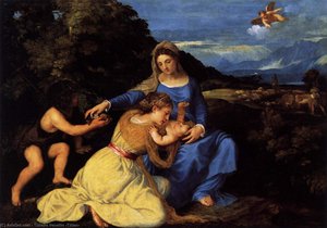 Madonna And Child With Saints — Titian