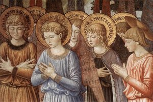 Angels Worshipping (detail) — Benozzo Gozzoli