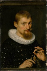 Portrait Of A Man, Possibly An Architect Or Geographer — Peter Paul Rubens, Baroque Dynamism