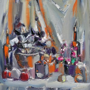 Fragmented Shadows And Radiant Embers: A Sculptural Study In Impasto Tension — Caroline Pelletier