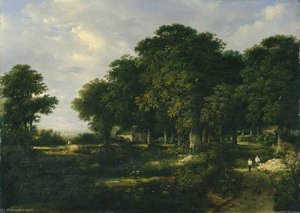 Wooded Landscape With Cottage — William Henry Crome