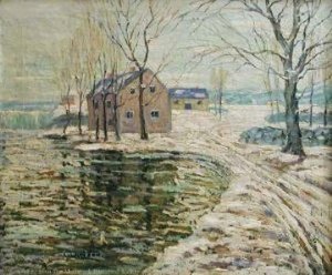 Snow Scene — Ernest Lawson