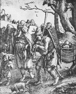 Wandering Beggars — Lucas Van Leyden, Northern Renaissance
