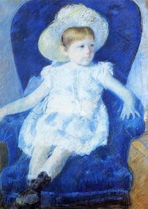 Elsie In A Blue Chair — Mary Stevenson Cassatt