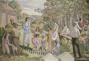 In The Orchard (the Apple Pickers) — Thomas Saunders Nash