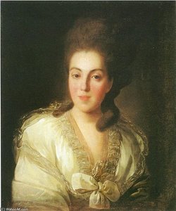 Portrait Of Anna Stroganova — Fyodor Stepanovich Rokotov
