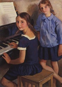 Girls At The Piano — Zinaida Serebriakova
