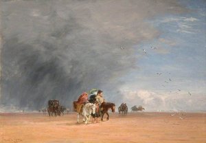 Crossing The Sands — David Cox The Elder