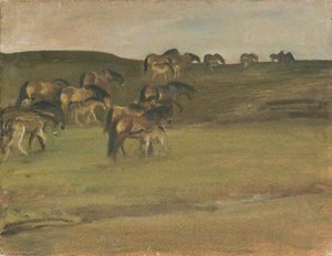 Exmoor-ponys — Sir Alfred James Munnings, Britischer Realismus