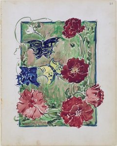 Flowers And Butterflies — Maurice Brazil Prendergast