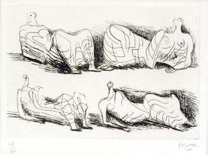 Four Draped Reclining Figures — Henry Moore