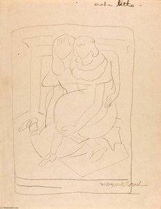 (study For Lithograph Two Female Figures) — Marguerite Zorach