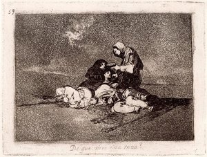 De Qué Sirve Una Taza — Francisco José De Goya Y Lucientes, Romantic Expressionism