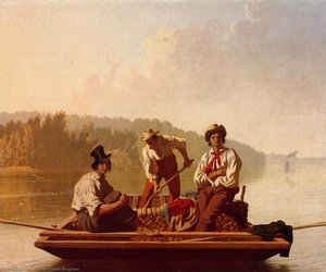 Boatmen On The Missouri — George Caleb Bingham, Luminism