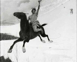 The Escape, (painting) — George De Forest Brush