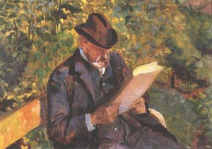 Portrait Of A Man Reading — Jacek Malczewski