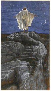 Jesus Goes Up Alone Onto A Mountain To Pray — Jacques Joseph Tissot