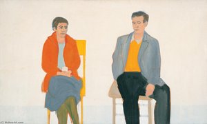 Edith And Rudy — Alex Katz